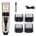 thumbnail image 1 of Cordless Rechargeable Pet Hair Clippers for Dogs, Cats & Rabbits - Ultra-Quiet 60dB Low Noise Ceramic Blade Trimmer with 5-Speed Micro-Adjustment (0.8-2mm), Limit Combs, and 90-Min Working Time -, 1 of 6