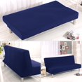 thumbnail image 1 of CHOK 2024 Futon Slipcover Armless Sofa Covers Stretch Sofa Bed Slipcover Protector Elastic (Light Gray Animal), 1 of 7