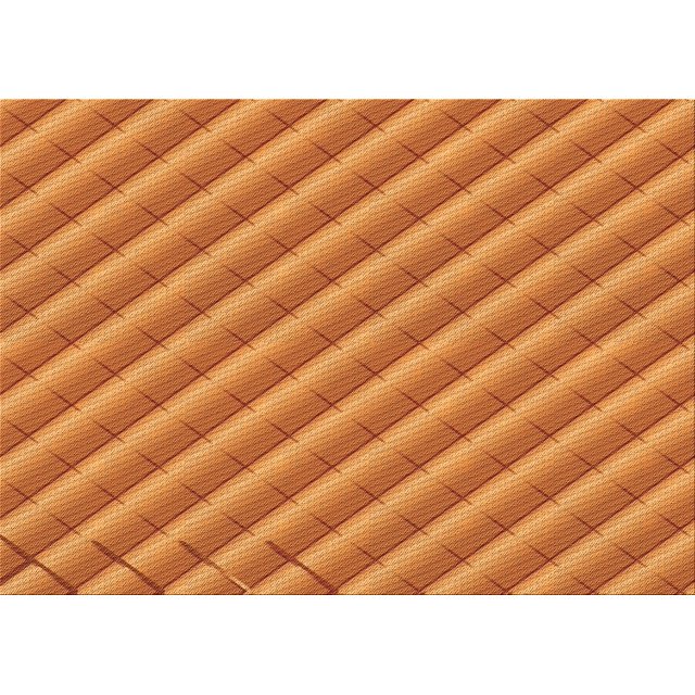 Ahgly Company Machine Washable Indoor Rectangle Transitional Orange Red Orange Area Rugs, 4' x 6'