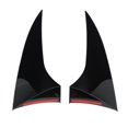 thumbnail image 3 of Rear Window Side Spoilers, Accurate Glossy Black Wear Resistant Anti Aging Simple Installation Side Splitter Trim Colorfast  For Car, 3 of 8