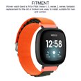 thumbnail image 3 of Stretch Woven Nylon Smart Watch Strap Replacement Accessory, For Versa 4 3 Sense 2, Multicolor, 3 of 8
