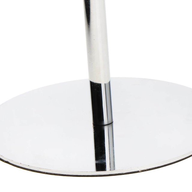 pitrice Mannequin en Métal Réglable Support de Chapeau Présentoir Porte-Perruque Argent