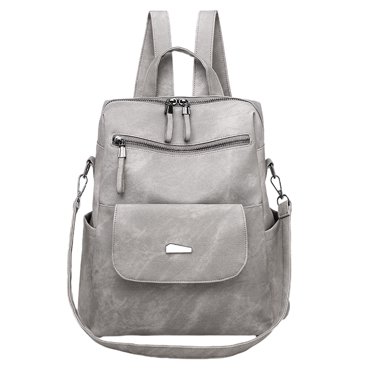 PU Leather Backpack Purse for Women Fashion Multipurpose Design Handbag Ladies Shoulder Bags Travel Backpack, 30*29*13cm