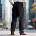 thumbnail image 4 of Ceisia Pantalon Habillé en Coton à Rayures Rétro Droit Décontracté pour Homme, Cadeau, Doux, Structuré, Mince, à Rayures, Multicolore, 4 of 9