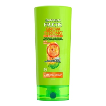 Garnier Fructis Grow Strong Revitalisant Épaississant pour Cheveux Fins, avec Vitamine C