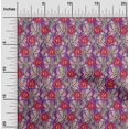 thumbnail image 1 of oneOone Cotton Silk Fabric Leaves & Floral Block Print Sewing Fabric BTY 42 Inch Wide, 1 of 5