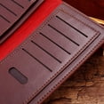thumbnail image 4 of Premium Men's Long Leather Wallet - RFID Blocking Large Capacity Slim Billfold, 4 of 8