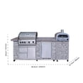 thumbnail image 3 of 96 Inch European Ledge 5b Island Grill With Fridge And Outdoor Oven, 3 of 16