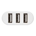thumbnail image 1 of USB Hubs Ports USB 2.0 Mini Rotate Splitter Adapter Hub Slim Design Backward Compatible 3 Ports Black White, 1 of 7