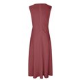 thumbnail image 3 of AherBiu Formal Dresses for Women Sleeveless Deep V Neck Ruched Flowy Evening Party Cocktail Maxi Dress, 3 of 5
