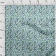 thumbnail image 3 of oneOone Polyester Spandex Light Blue Fabric Asian Suzani Craft Projects Decor Fabric Printed By The Yard 56 Inch Wide, 3 of 5