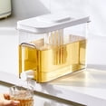 thumbnail image 2 of White 2.2L Plastic Water Jug With Filter Bpa Free Large Capacity Cold Brew Pitcher Refrigerator Safe Leakproof Lid For Tea Juice Infused Beverages #99D79, 2 of 4