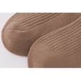 thumbnail image 5 of Splozh Little Girl Ruffle Socks Winter and Autumn Stringy Selvedge Mid Calf Length Casual Comfortable Socks Coffee,1-3 years, 5 of 5