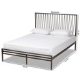 thumbnail image 1 of Baxton Studio Jeanette Black Finished Metal Queen Size Platform Bed, 1 of 8