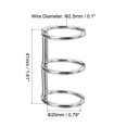 thumbnail image 2 of Unique Bargains 0.79' Dia. 3 Circle Detachable Metal Binder Rings Loose Leaf Rings, Silver Tone 6 Pack, 2 of 6