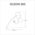 thumbnail image 2 of Applique Dainolite DLEDW-263-SV Argent, 2 of 3