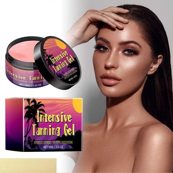 Fankiway Dark Tanning Gel Peaches Tanning Accelerator Sun and Tanning Beds Sun-fortified with Carrots Sun Tanning Oil Naturally