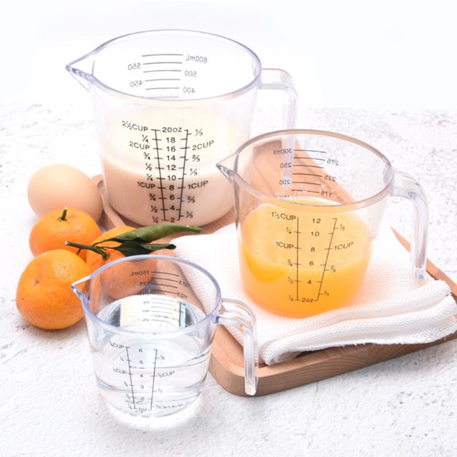 Plastic Measuring Cups Multi Measurement Plastic measuring cup; Multi Baking Cooking Tool Liquid Measure Jug Container