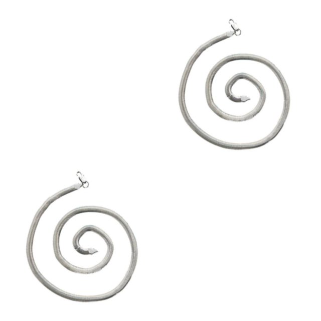 Thinsony Silver Versatile Silver Chain Necklace Stylish And Unique Accessory Statement With Style Metal silver 45cm 2Set