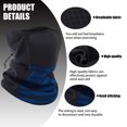 thumbnail image 3 of Ski Mask Neck Gaiter for Men Women Cold Weather Windproof 2 Pack Dark Gray Blue, 3 of 7