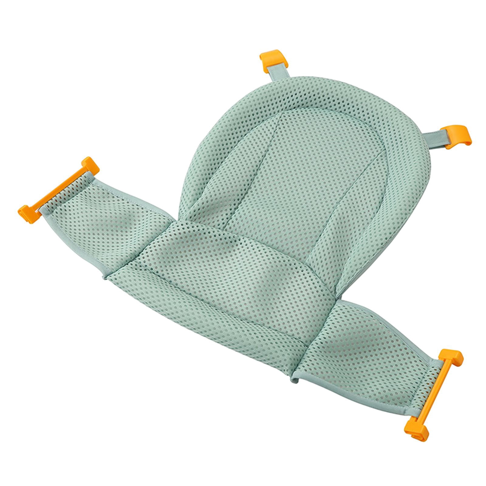 Baby Bath Pad Bath Pillow Bath Support Seat for Bathroom Tub Green