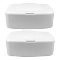 thumbnail image 1 of 2 Pcs Distributeur de Lingettes Rechargeable Boîte pour Mouchoirs Humides Support de Lingettes pour la Maison, 1 of 9