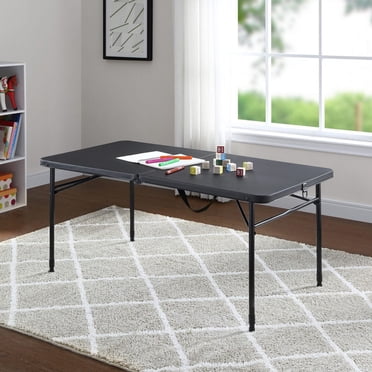 Mainstays 4 Foot Folding Table, Black