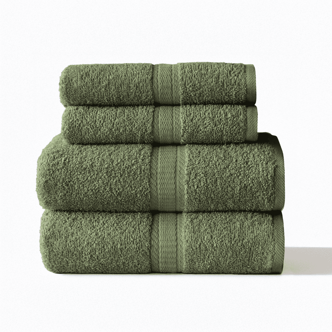 Ensemble de 4 pièces Mainstays – 2 serviettes à main, 2 serviettes de bain