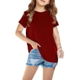 thumbnail image 1 of Plebaso Baby Boys Girls Short-sleeved T-Shirt Solid Color Round Neck Tees Blouse Baby Summer Clothes, 1 of 5
