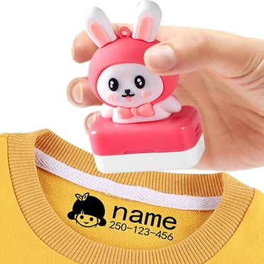 WIFKLSIIPG Name Stamp for Clothing Name Stamp Personalized Stamp for Kids Cloths Fabric Stamper for Clothes