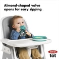 thumbnail image 2 of Oxo Tot Transitions Soft Spout Sippy Cup with Removable Handles - 6 ounces - Opal, 2 of 4