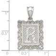 thumbnail image 4 of Pendentif Breloque Collier Monogramme Initiale Lettre R Délicat en Argent Sterling 925, 4 of 8