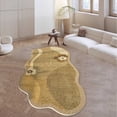 thumbnail image 4 of Area Rugs Rug Cloud Shaped Rug Soft Washable Irregular Rug With Backing For Easy Care Lightweight Throw Blankets for Summer Blankets Pack Fuzzy Throw Knitted Blanket Comfy Blanket Flannel Throw, 4 of 4