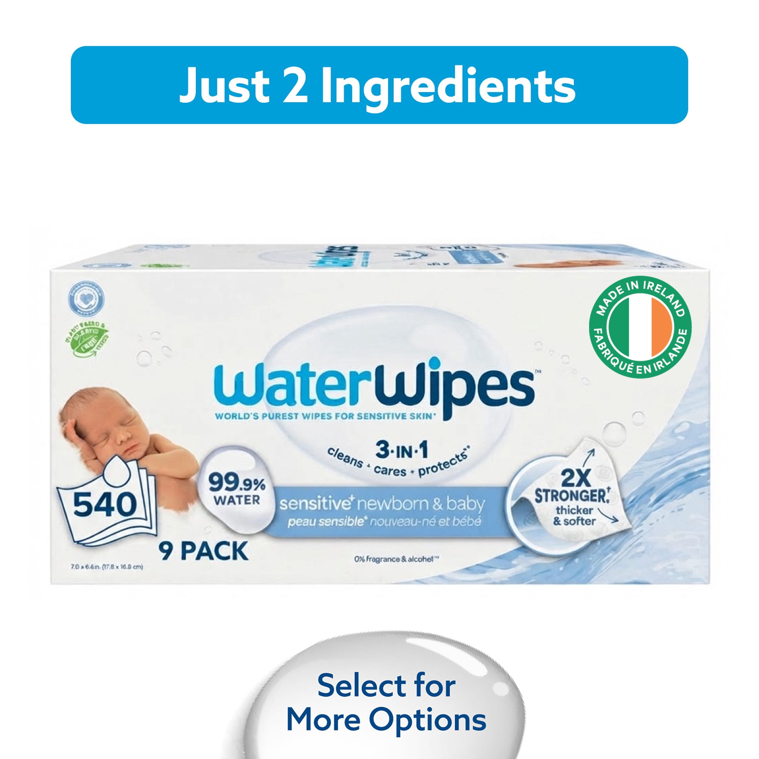 WaterWipes Sensitive Newborn & Baby Wipes
