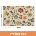 thumbnail image 4 of Non-Slip Green Floral Area Rug - Modern 20x32 Inch Washable Carpet for Bedroom, Bathroom, Entryway and Laundry Room - Distressed Small Accent Rug, 4 of 5
