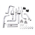 thumbnail image 3 of AWE Tuning Exhaust System Kit 3015-43284 0FG Cat-Back System; T304L Stainless Steel; Without Muffler; Dual Exhaust With Dual Exit; Rear Exit; 4 Inch Diamond Black Quad Tip, 3 of 3