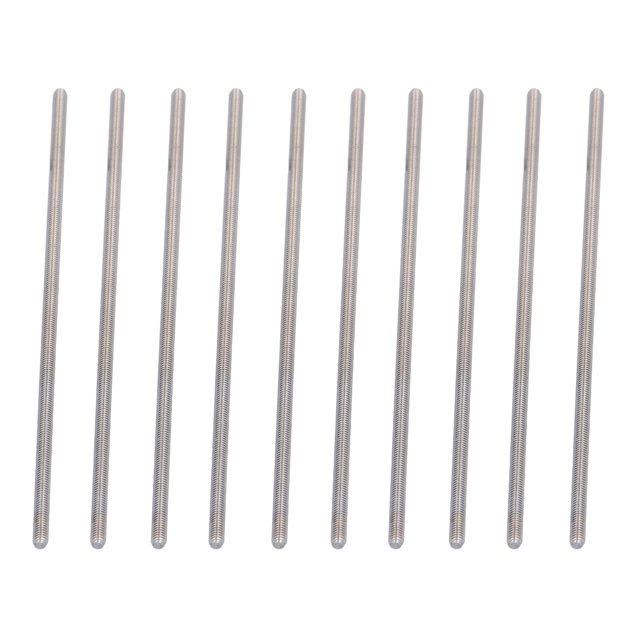Stainless Steel Threaded Rod, High Strength Durable Cutting Performance M4 Threaded Rod High Hardness For Intelligent Machinery For Engineering Equipment