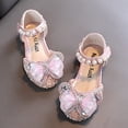 thumbnail image 4 of RXIRUCGD Chaussures Mode Été Sandales Filles Robe Performance Chaussures de Danse Paillettes Perle Maille Nœud Boucle Chaussures de Princesse, 4 of 5