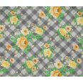 thumbnail image 4 of oneOone Cotton Flex Fabric Leaves & Floral Check Printed Craft Fabric BTY 40 Inches Wide, 4 of 4