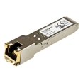 thumbnail image 1 of StarTech.com HPE J8177C Compatible SFP Module, 1000BASE-T, SFP to RJ45 Cat6/Cat5e, 1GE Gigabit Ethernet SFP, RJ-45 (Copper) 100m, HPE 1810, 1820, 2530, 1Gbps Mini GBIC Transceiver SFP - Lifetime Warranty (J8177CST) - SFP (mini-GBIC) transceiver module (equivalent to: HP J8177C) - 1GbE - 1000Base-T - RJ-45 / SFP (mini-GBIC) - up to 328 ft - for HPE 1810, 1910, 20p 10/100/1000, 2610, 3500, 6200, Switch 8212; HPE Aruba 2530, 5406, 1 of 3
