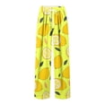thumbnail image 3 of Pisexur Sweatpants for Men High-end Fabric Work Pants for Men,Men Printing Elastic Waist Draw Rope Pocket Full Length Pants Yellow,S, 3 of 5