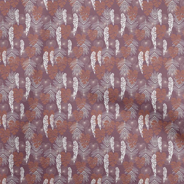 oneOone Cotton Poplin Purple Fabric Tropical Sewing Craft Projects Fabric Prints By Yard 56 Inch Wide