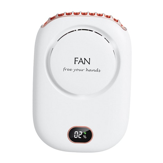 Waist Fan Cooling Fan Rechargable White
