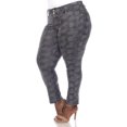 thumbnail image 2 of White Mark Women's Faux Suede Snake Print Pants, 2 of 6
