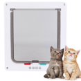thumbnail image 2 of Porte à Clapet pour Chat, Porte d'Entrée pour Animal Durable et Imperméable, Facile à Installer, Accessoire pour Porte et Fenêtre, 2 of 8