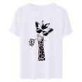 thumbnail image 3 of Birdeem T-Shirts Imprimés pour Femmes et Filles, Manches Courtes, Col Rond, Blouse, 3 of 6