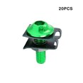 thumbnail image 3 of ruzhgo 20 Pièces Moto Clips Corps Vis Alliage d'Aluminium Moto Modification Vis Écrou Pièce de Rechange Entretien Rouge Vert, 3 of 6