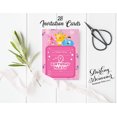 thumbnail image 3 of Darling Souvenir Pink Birthday Invitation Card Printable Elegant Fill or Write In Blank Party Invites 28 Pcs 5 x 7 Inches, 3 of 5