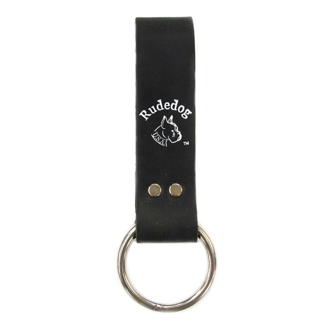 Spud Porte-Clés Anneau – Cuir Noir Premium - Rudedog USA 3006