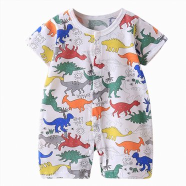 Gubotare Combinaison Unisexe pour Bébé Tenue Barboteuse pour Tout-Petit Garçon avec Poches Short à Bretelles Vêtements 0 3 6 9 12 18 24 Mois (Multicolore,18-24 Mois)